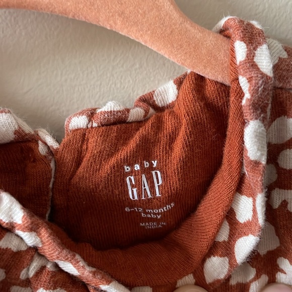 BABY GAP Brown Cheetah Two Piece 6-12 Months - Picture 7 of 7